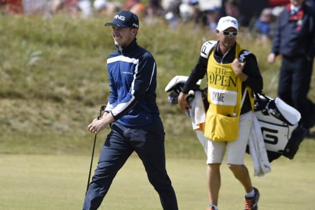 Connor Syme, pictured at last month's Open Championship, beat world No 2 Maverick McNealy in Los Angeles. Picture: Ian Rutherford