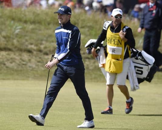 Connor Syme, pictured at last month's Open Championship, beat world No 2 Maverick McNealy in Los Angeles. Picture: Ian Rutherford