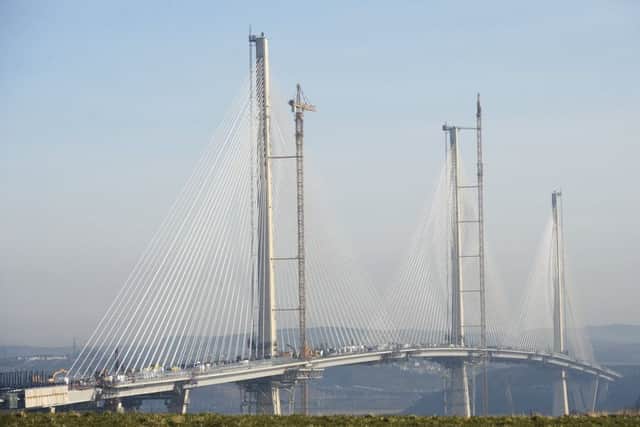 The official overseeing the Queensferry Crossing said its lifespan could be 150 years. Picture: Greg Macvean