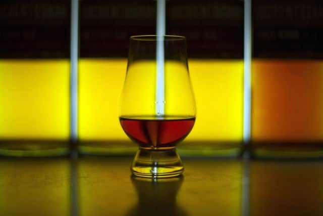 A glass of single malt Scotch whisky produced at the Auchentoshan Distillery. Picture: Andy Buchanan/Getty Images