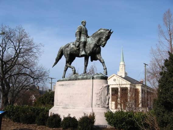 The statue of Robert E Lee in Charlottesville. Picture: Contributed
