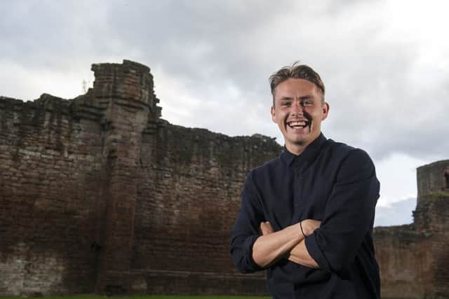 Scott Allan was all smiles ahead of Dundee's Ladbrokes Premiership trip to Aberdeen. Picture: John Devlin