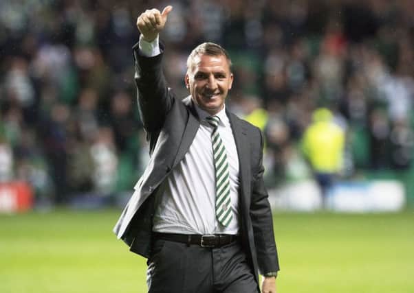 He does it his way: Brendan Rodgers says hell set his own standards and let the other Scottish clubs take care of themselves. Photograph: Craig Foy/SNS