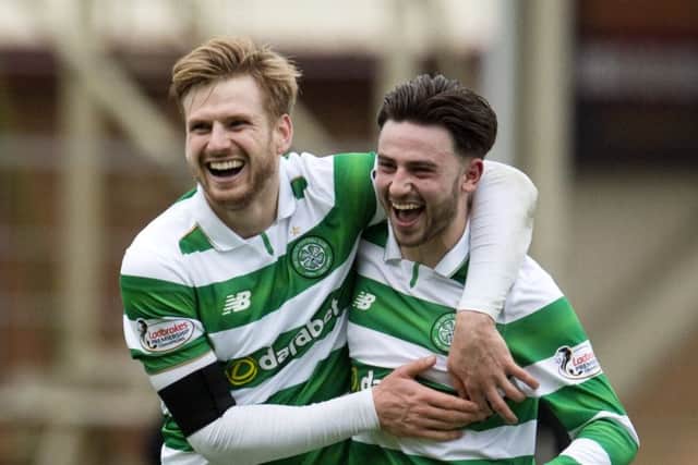 Patrick Roberts, right, and Stuart Armstrong look like they'll both be Celtic players for the 2017/18 season. Picture: SNS