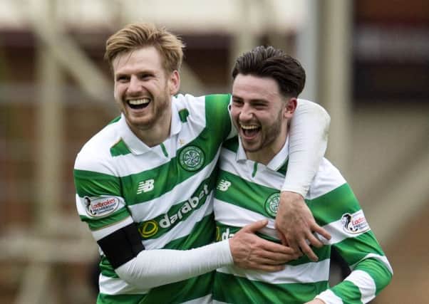 Patrick Roberts, right, and Stuart Armstrong look like they'll both be Celtic players for the 2017/18 season. Picture: SNS