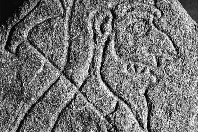The Craw Stane was found to sit in the entrance way to the inner enclosures of the complex. PIC: Aberdeen University.