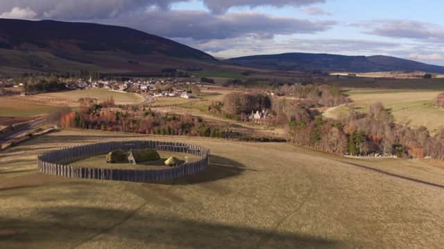 A reconstruction of the high-status Pictish site at Rhynie in Aberdeenshire. PIC: Dr Alice Watterson.