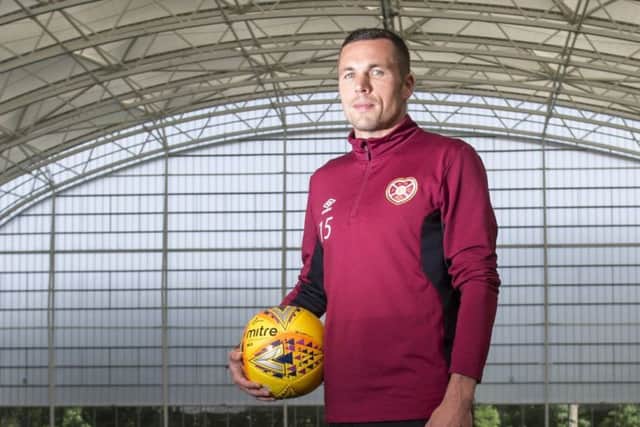 Hearts' Don Cowie at the club's Oriam training centre. Picture: Ross McDonald/SNS