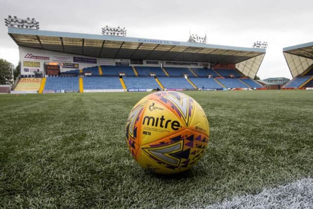 The Rugby Park artificial surface came in for criticism on Twitter. Picture: Jeff Holmes/PA Wire