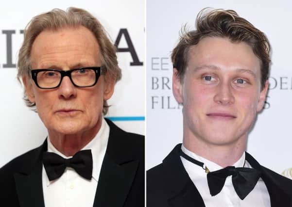 File photos of actors Bill Nighy (left) and George MacKay who will be among the special guests attending the 11th annual Screenplay Film Festival in Shetland next week. Picture: PA Wire