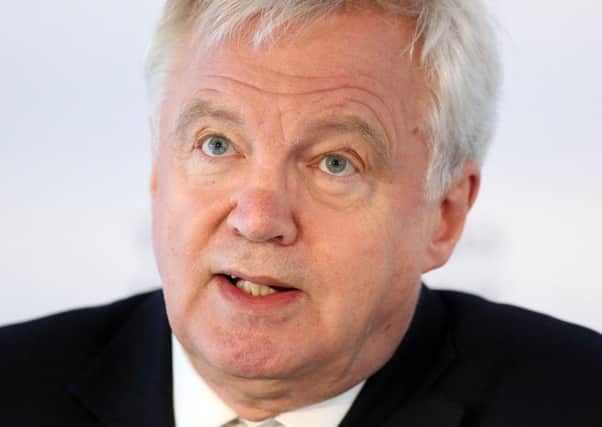David Davis has warned the EU that "with the clock ticking" there is no point in negotiating aspects of Brexit twice. Picture: PA