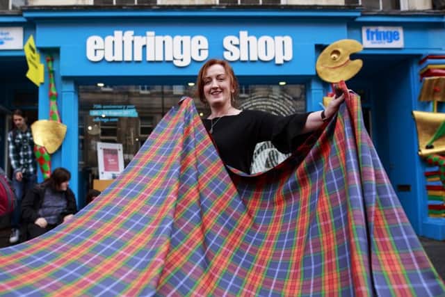 The Edinburgh Festival Fringe unveiled its own tartan. Picture: Alan Simpson
