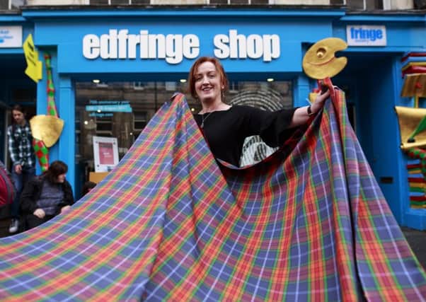 The Edinburgh Festival Fringe unveiled its own tartan. Picture: Alan Simpson