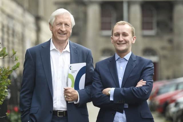 Social Investment Scotland chairman Nick Kuenssberg, left, with chief executive Alastair Davis. Picture: Greg Macvean