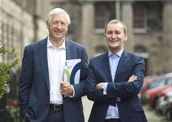 Social Investment Scotland chairman Nick Kuenssberg, left, with chief executive Alastair Davis. Picture: Greg Macvean