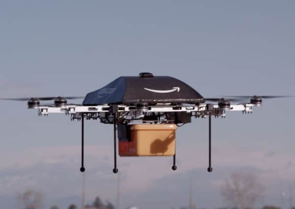Online retail giant Amazon has been testing drone deliveries. Picture: Contributed