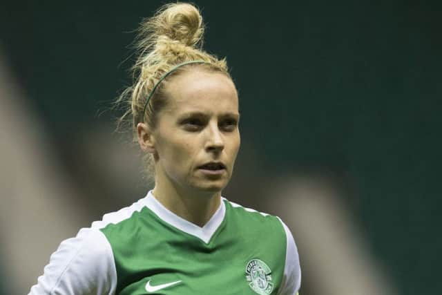 Hibs Ladies captain Joelle Murray cant wait to test herself in the Champions League again. Picture: SNS.