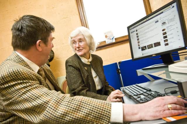 A class for older people to learn social networking in Leith. Pensioners are more likely to lack digital skills, a report has found. Picture: Ian Georgeson