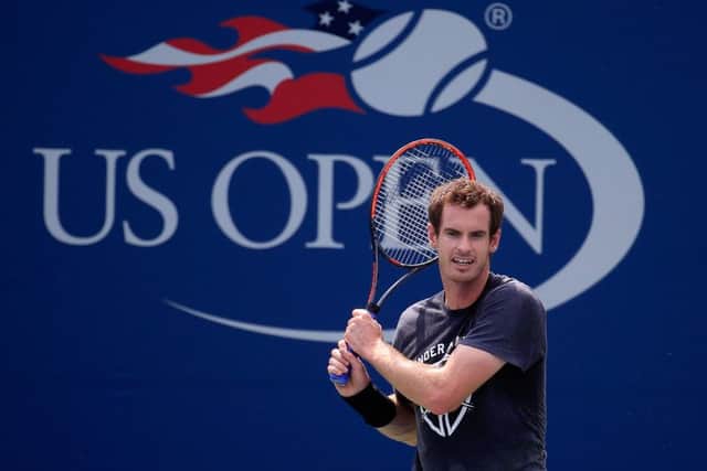 Andy Murray has been practising at Flushing Meadows as hopes grow he will be fit for the US Open. Picture: Chris Trotman/Getty Images
