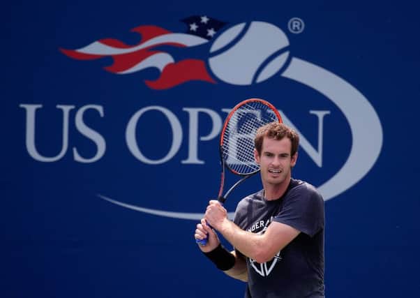 Andy Murray has been practising at Flushing Meadows as hopes grow he will be fit for the US Open. Picture: Chris Trotman/Getty Images