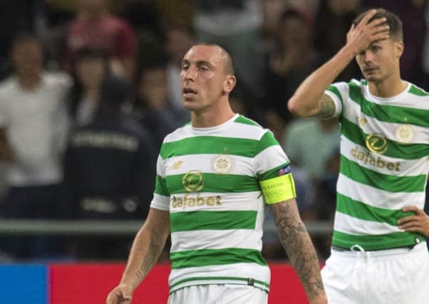 Scott Brown and his side lost a thrilling second leg but still advanced to the Champions League. Picture: SNS