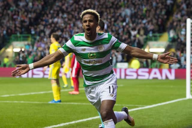 Images of Scott Sinclair, pictured, and Leigh Griffiths have been appearing around Glasgow. Picture: SNS
