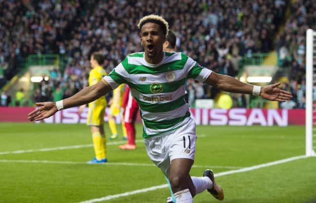 Images of Scott Sinclair, pictured, and Leigh Griffiths have been appearing around Glasgow. Picture: SNS