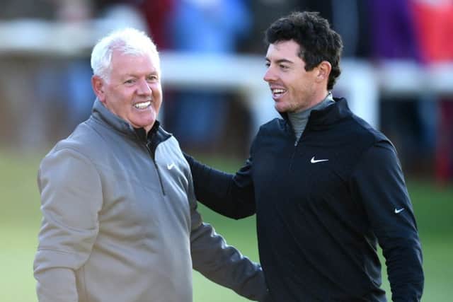Rory McIlroy last played the Dunhill Links in 2014 when he partnerned his father Gerry in the pro-am format. Picture: Gary Hutchison/SNS