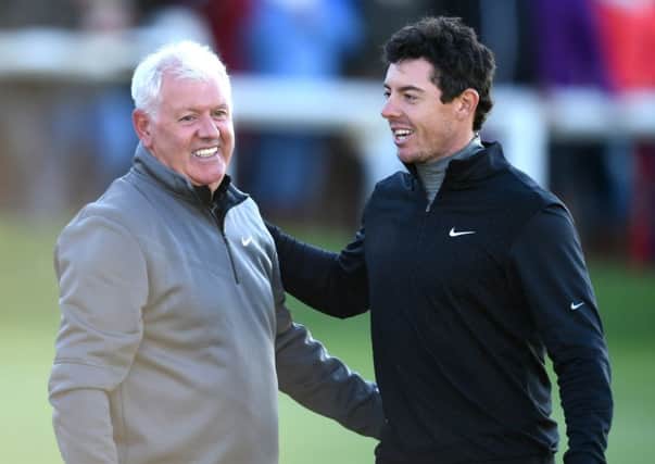 Rory McIlroy last played the Dunhill Links in 2014 when he partnerned his father Gerry in the pro-am format. Picture: Gary Hutchison/SNS
