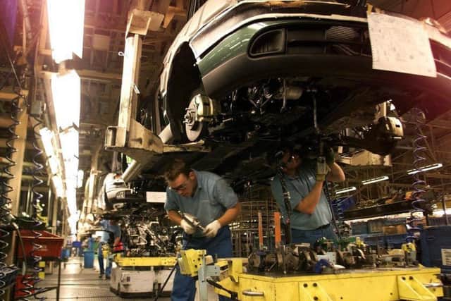 The SMMT said car production lines 'stepped up a gear' last month. Picture: Owen Humphreys/PA