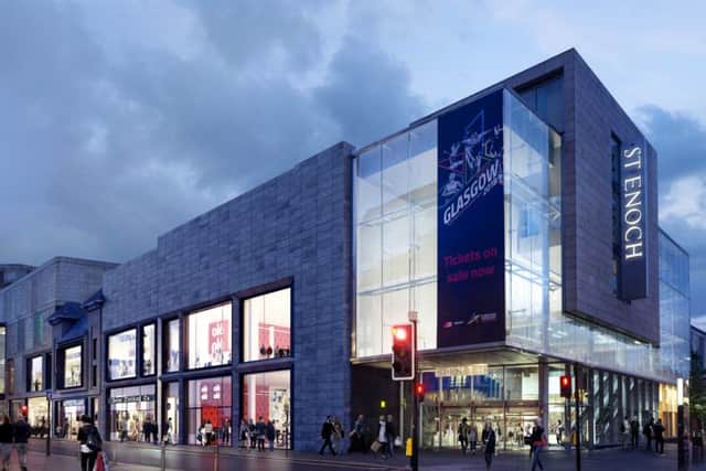 An artist's impression of the St Enoch Centre's revamped Argyle Street stores. Picture: Contributed