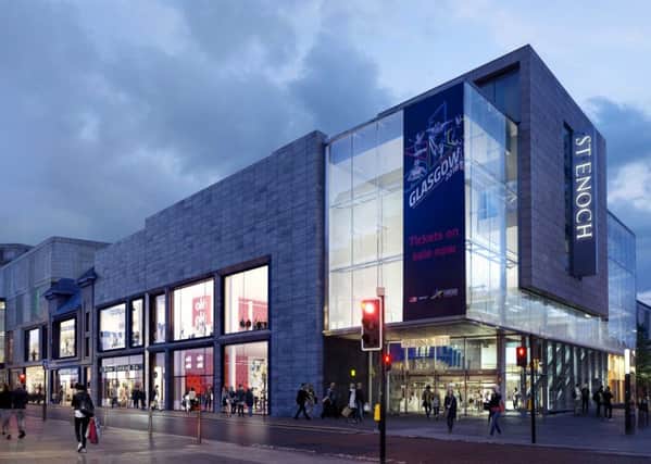 An artist's impression of the St Enoch Centre's revamped Argyle Street stores. Picture: Contributed