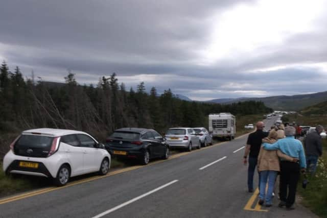 Traffic builds up near Old Man of Storr. Picture: Supplied