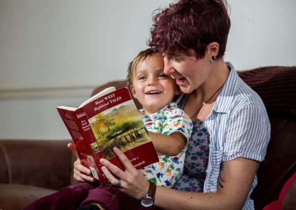 Lauren Bianchi wants more LGBT people to be in the stories she reads to her two-year-old son Avin. Photograph: John Devlin