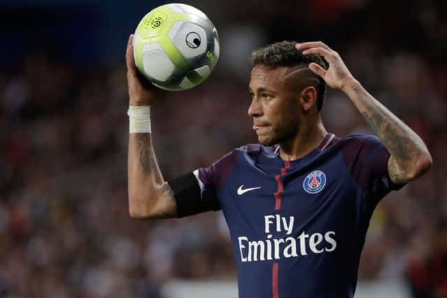 Paris Saint-Germain's Brazilian forward Neymar is the world's most expensive footballer. Picture: Thomas Samson/AFP/Getty Images