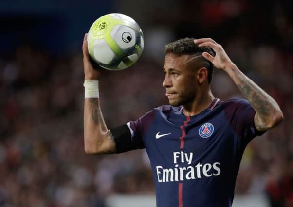 Paris Saint-Germain's Brazilian forward Neymar is the world's most expensive footballer. Picture: Thomas Samson/AFP/Getty Images