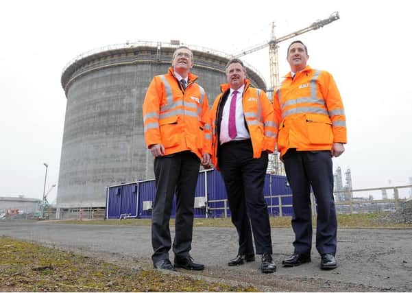 Gary Haywood CEO - INEOS Upstream, Tom Crotty Director - INEOS group and Tom Pickering Operations Director - INEO Upstream. Picture: Michael Gillen