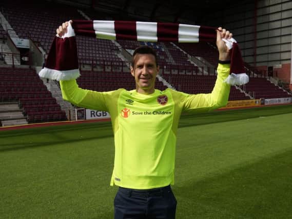 Goalkeeper Jon McLaughlin is the latest signing at Hearts. Pic: Heart of Midlothian FC