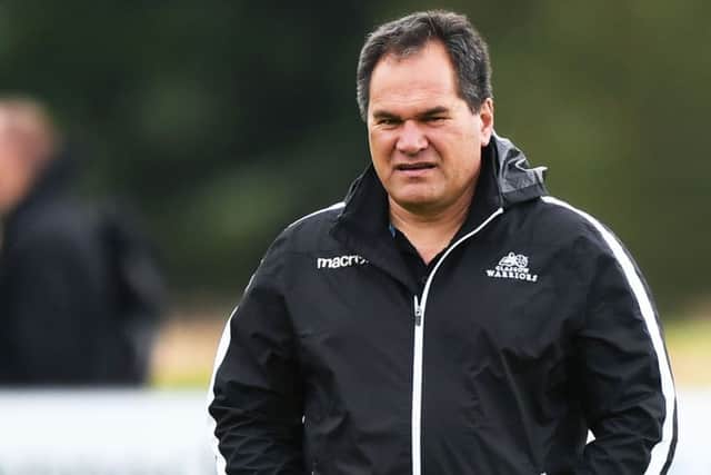 He may be grim-faced but Dave Rennie sees rugby success not just in terms of winning. 
Photograph: Gary Hutchison/SNS