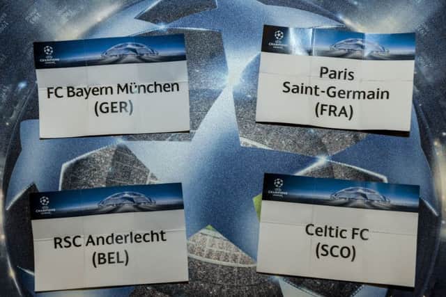 Another Group of Death for Celtic in the Champions League. Picture: Uefa via Getty