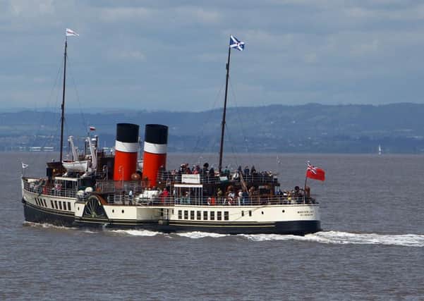 The Waverley crashed into Rothesay Pier. Picture: Matt Cardy/Getty Images