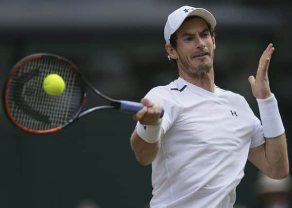 Andy Murray goes into the US Open having not played since Wimbledon. Picture: Tim Ireland/AP