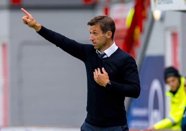 Neil McCann reckons his side have been playing well  and hopes to break point duck against Hibs. Photograph: Ross Parker/SNS