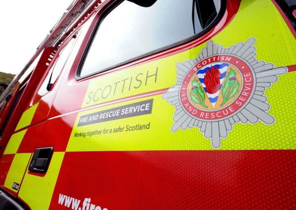 Fire crews responded to the incident in North Ayrshire.