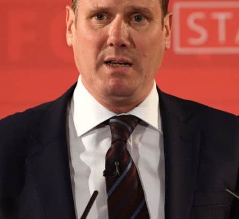 Shadow Brexit secretary Sir Keir Starmer, who has said that Labour is committing itself to continued UK membership of the EU single market and customs union during a transition period following the official Brexit date of March 2019. Picture; PA