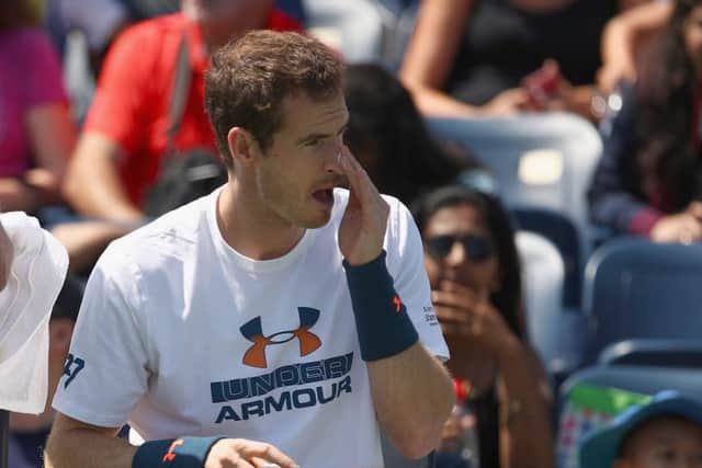 Andy Murray's hip injury forced his withdrawal from the US Open. Picture: Getty.