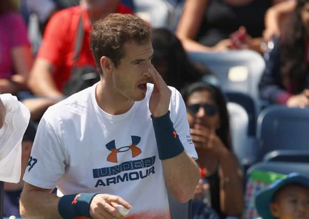 Andy Murray's hip injury forced his withdrawal from the US Open. Picture: Getty.