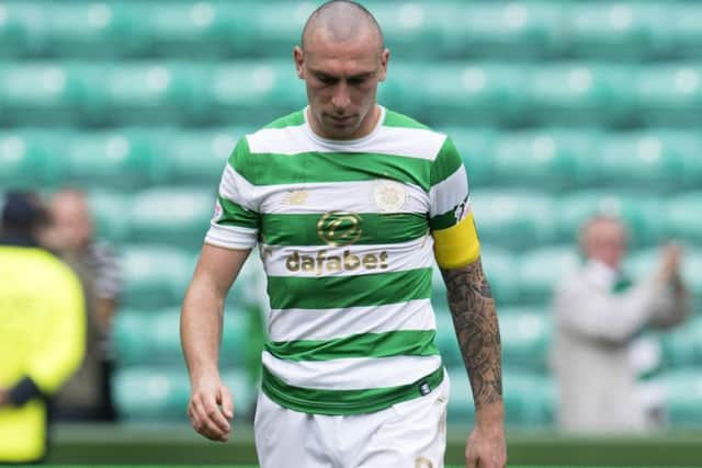 Scott Brown says synthetic pitches have no place in senior football. Picture: SNS.