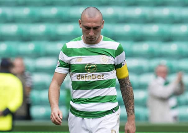 Scott Brown says synthetic pitches have no place in senior football. Picture: SNS.