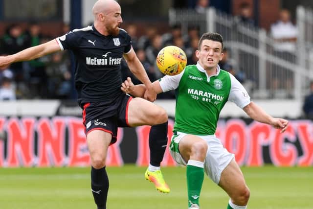 Nottingham Forest have offered Â£750,000 for John McGinn, right. Picture: SNS.